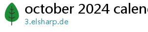 october 2024 calendar